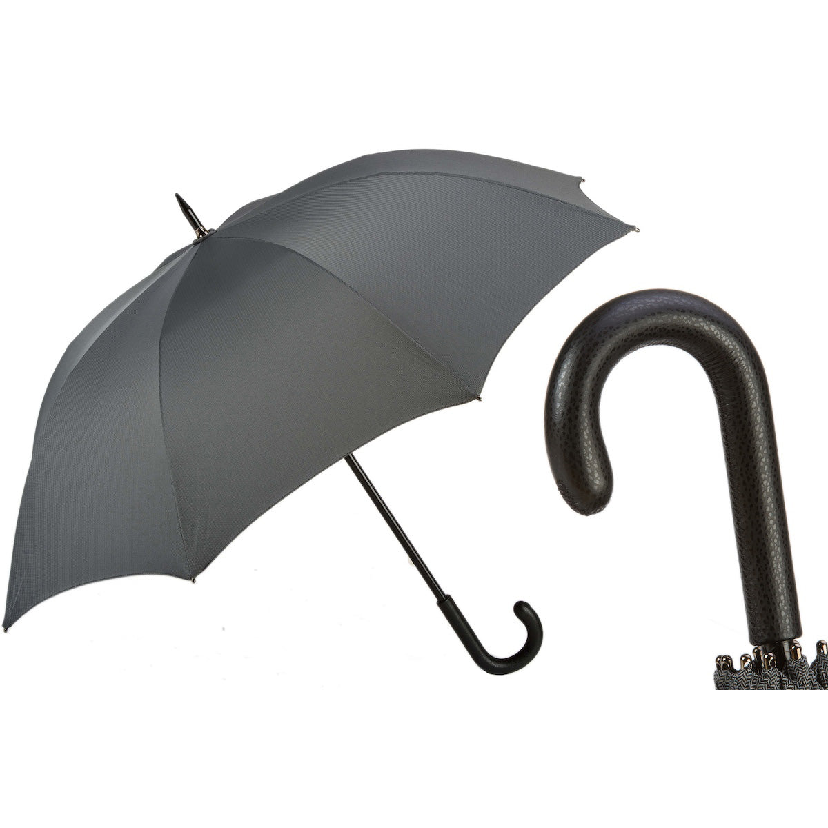 MINI PARASOL Z CHEVRONEM | Pasotti – włoski klasycyzm i nowoczesne rzemiosło