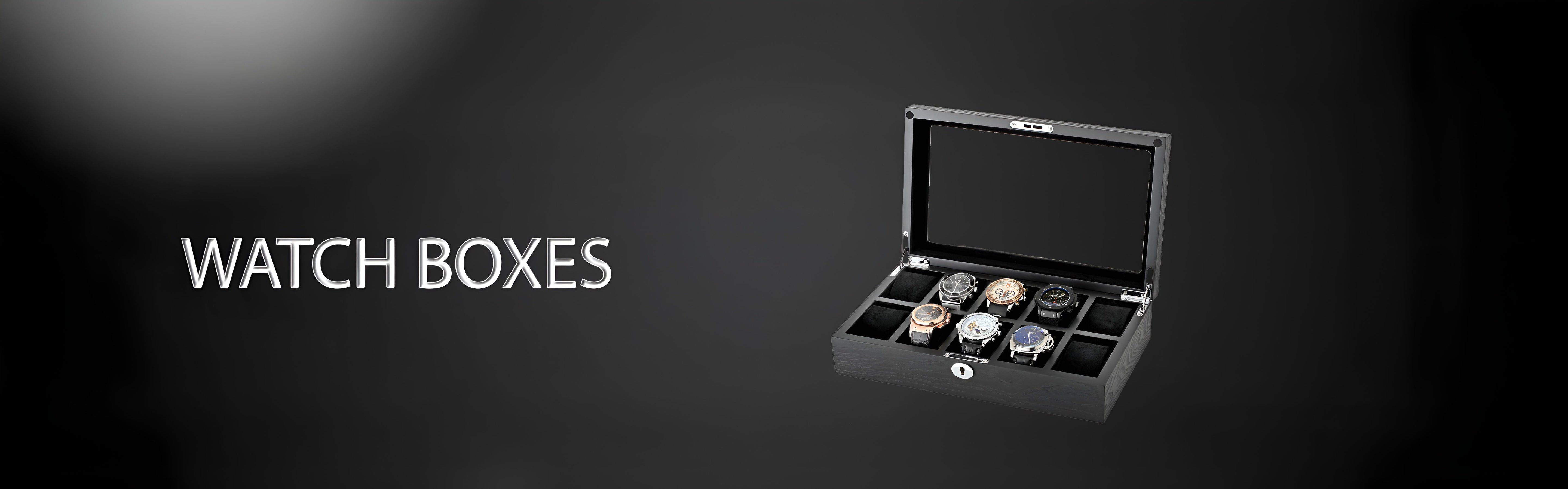 Watch storage boxes